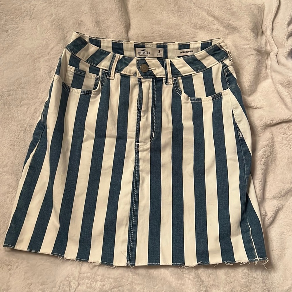 Hollister ultra high-rise denim miniskirt